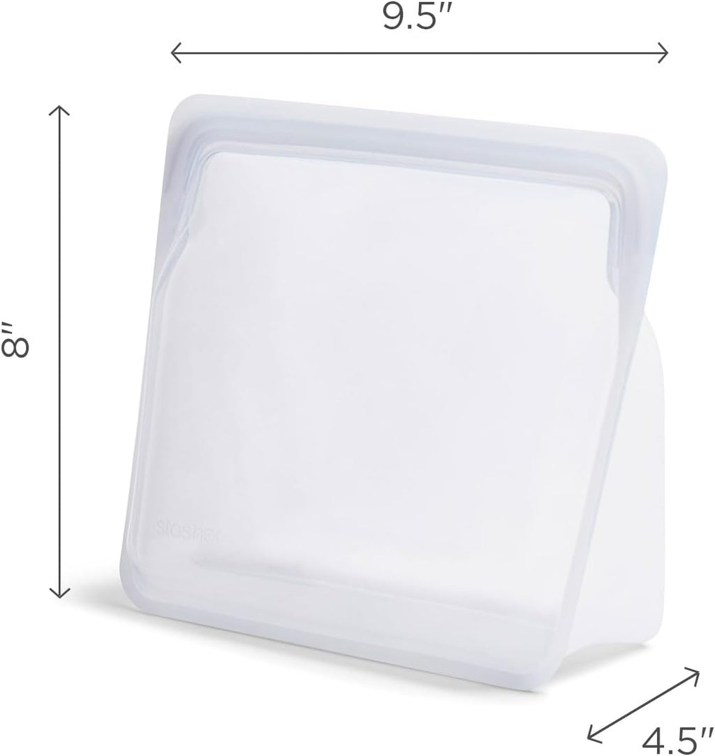 Stasher Silicone Reusable Storage Bag - Stand-Up Mega Bag, 104 Oz, Eco-Friendly, Microwave & Dishwasher Safe | Premium Food Storage Solution