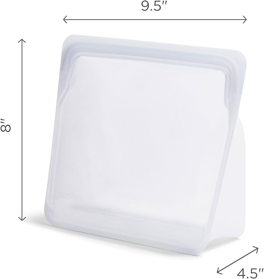 Stasher Silicone Reusable Storage Bag - Stand-Up Mega Bag, 104 Oz, Eco-Friendly, Microwave & Dishwasher Safe | Premium Food Storage Solution