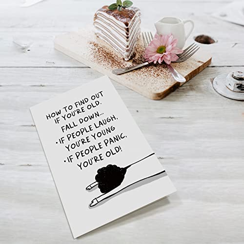 Funny Old Birthday Card for Women, Humorous 50th & 60th Card