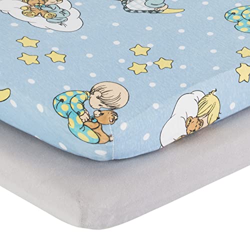 Everyday Kids 2-Pack Precious Moments Fitted Cradle Sheets, 18" x 36"