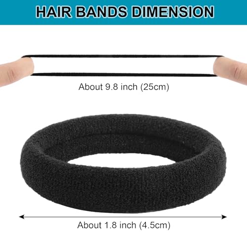 120PCS Soft Cotton Seamless Hair Ties - Assorted Colors Ponytail Holders
