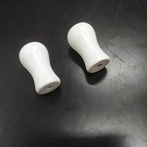 4-Pack White Wooden Curtain Knobs for Blinds & Shades