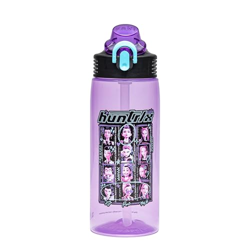 Zak Designs 25oz Leak-Proof Kids Water Bottle - Huntrix Purple