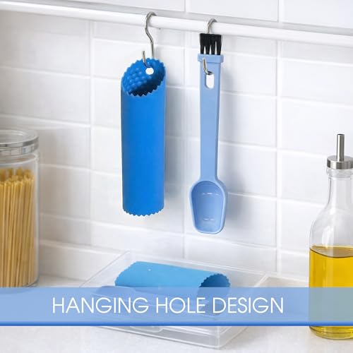 Silicone Garlic Peeler and Measuring Spoon Set - 2-in-1 Kitchen Gadget