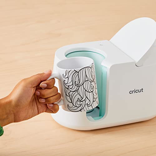 Cricut Beveled 15oz White/Gray Sublimation Mug - Pack of 1, Compatible with Cricut Mug Press