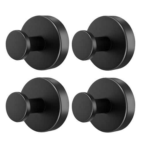 SUNBAK Heavy Duty Suction Cup Hooks - Waterproof Stainless Steel, 4 Pack