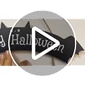 Halloween Wooden Hanging Welcome Sign for Front Door - Festive Decor