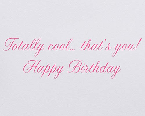 Papyrus Totally Cool Birthday Card with Gold Seal, 7x5 inches