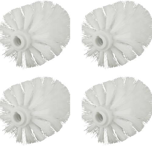 4-Pack Toilet Brush Replacement Heads - Universal Ball-Shaped