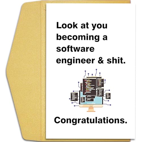 Funny Graduation Card for Software Engineers | Congrats Graduate