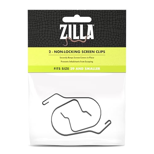 Zilla Reptile Terrarium Screen Clips - Small, 2 Pack