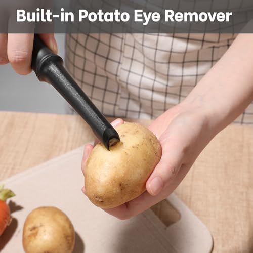 Beneno Swivel Vegetable Peeler - Razor-Sharp Stainless Steel Blade & Ergonomic Grip