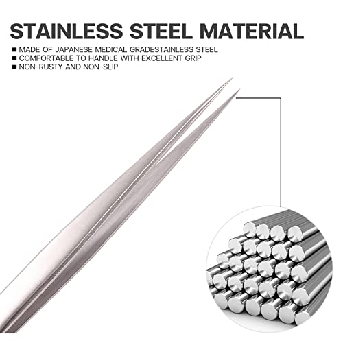 Pretty Memory Stainless Steel Pointed Eyelash Extension Tweezers