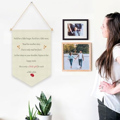 Girls Room Wall Decor Banner - Nursery Pennant Flag for Kids