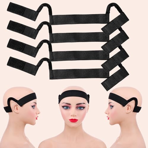 Tiesome 4 Pcs Wig Melting Band with Ear Curves for Lace Front Wigs