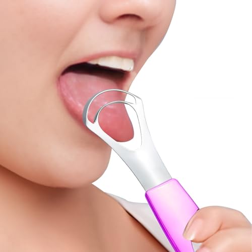MR LION Stainless Steel Tongue Scraper and Cleaner for Fresh Breath