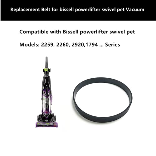 Replacement Vacuum Belt for Bissell Powerlifter Swivel Pet Models 2259, 2260, 2920, 1794