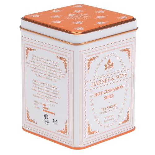 Harney & Sons Hot Cinnamon Spice Black Tea - 20 Pyramid Sachets