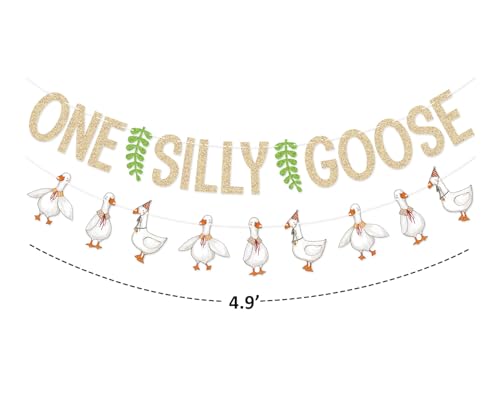 One Silly Goose Banner Garland for 1st Birthday Party