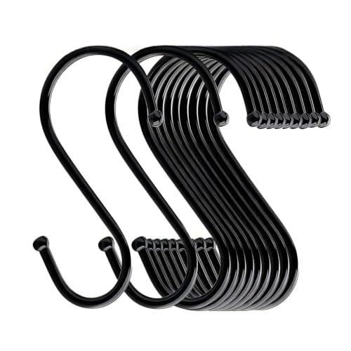 10 Pack Heavy-Duty S Hooks for Kitchen & Home Organization