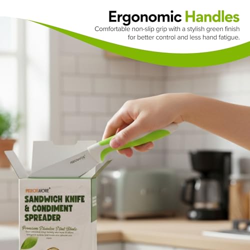 Performore Serrated Sandwich Knife - 4" Stainless Steel Blade for Easy Slicing