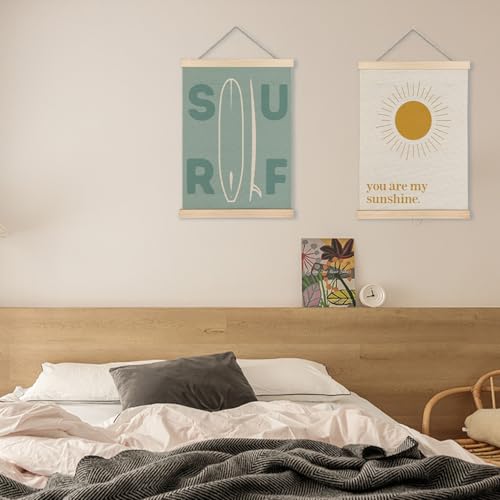 KAOWT Beach Surf Wall Art Set of 2 - Coastal Decor 12x16
