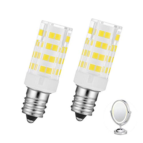 6K T-Type LED Light Bulb Replacement for Makeup Mirrors - 2 Pack