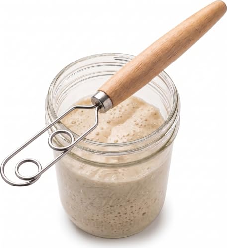 Sourdough Starter Stirring Hook | Stainless Steel Dough Whisk