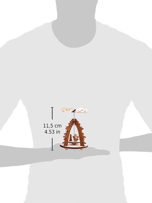 BRUBAKER Small Christmas Pyramids - Charming German Design | Perfect Holiday Decor (2-Pack)