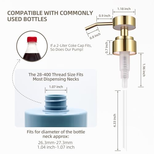 Premium Stainless Steel Soap Dispenser Pump for Kitchen & Bathroom