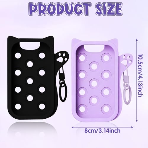 Silicone Case for Touchland Hand Sanitizer Cat Keychain 2-Pack