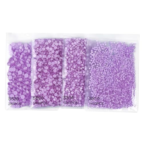 BLINGINBOX SS30 Light Violet Neon Glass Flatback Rhinestones 288pcs