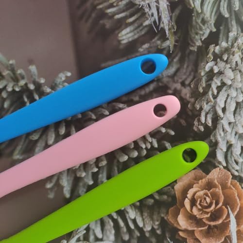 Ebonee Reusable Silicone Wax Spatulas 3 Pack - Non-Stick Hair Removal Applicators