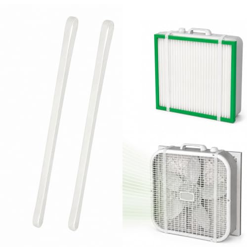 ZYRELYNX 2Pcs Transparent Stretchable Silicone Box Fan Air Filter Straps, Adjustable Fit