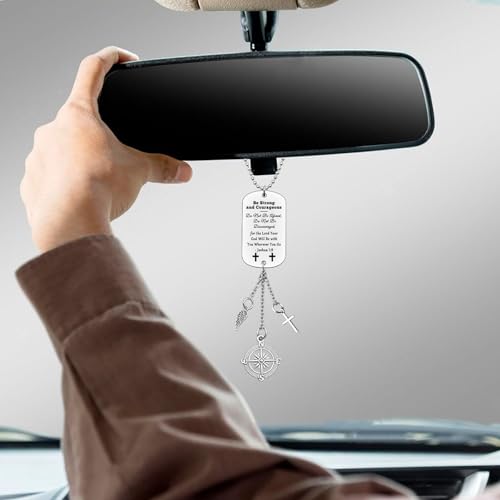 Inspirational Christian Rearview Mirror Hanging Ornament