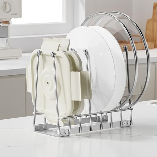 Metal Reusable Bag and Bottle Drying Rack - Silver Kitchen Organizer