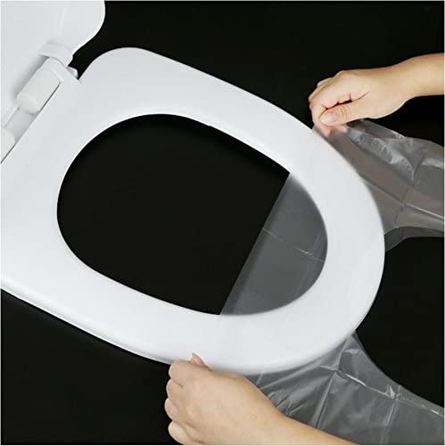 XICHEN Disposable Toilet Seat Covers - 50 Pack Waterproof Travel Liners