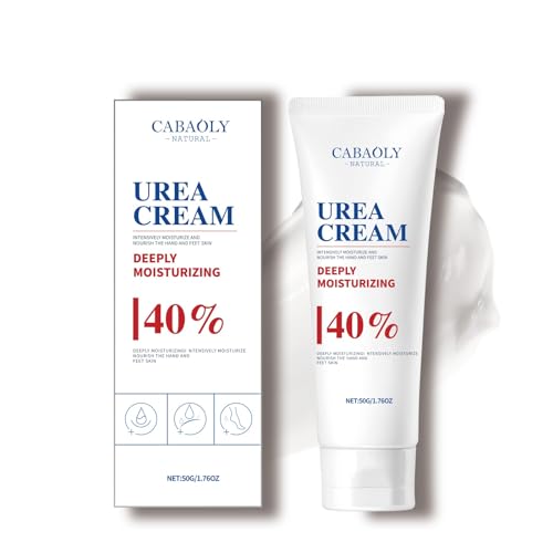CABAOLY 40% Urea Cream for Dry Cracked Heels, Hands, and Feet