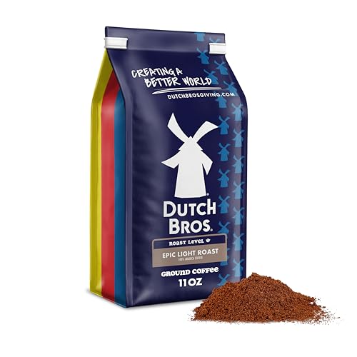 Dutch Bros Epic Light Roast Ground Coffee 11oz Bag - Bright Citrus & Chocolate Flavor