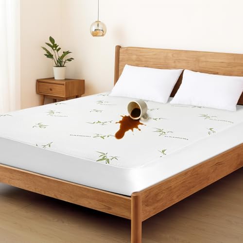 FGZ Twin XL Bamboo Mattress Protector, 2-Pack Waterproof Cooling Cover