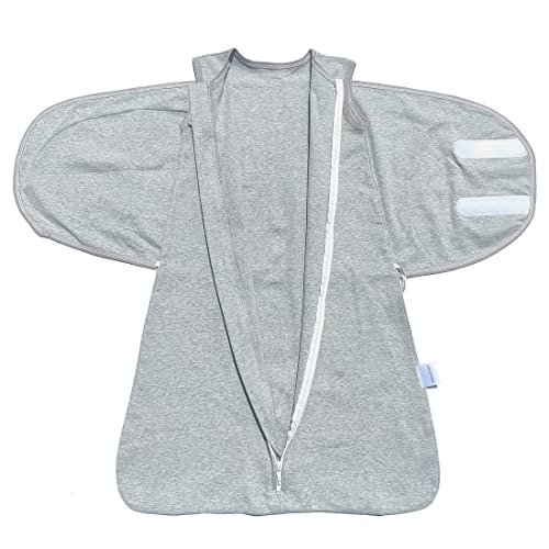 Swaddle Sack for Baby 3-Ways Adjustable Swaddling Sleeping Bag Cotton