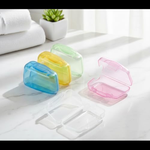 Seadiquiet 5-Pack Multicolor Travel Toothbrush Head Covers Protective Case