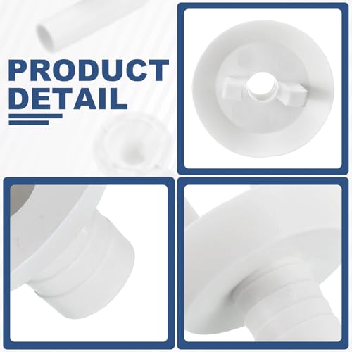 uxcell 4-Pack Air Conditioner Drain Hose Connector Elbows - 25mm, White