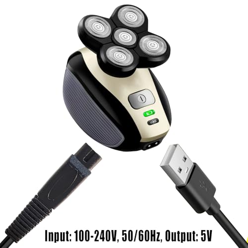 SEEHOM 5V USB Charging Cable for Freebird Head Shaver with Brush