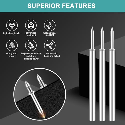 Krttwwx 300PCS Double Headed Skirting Seamless Nails with Tools for Wood Trim and Wall Molding