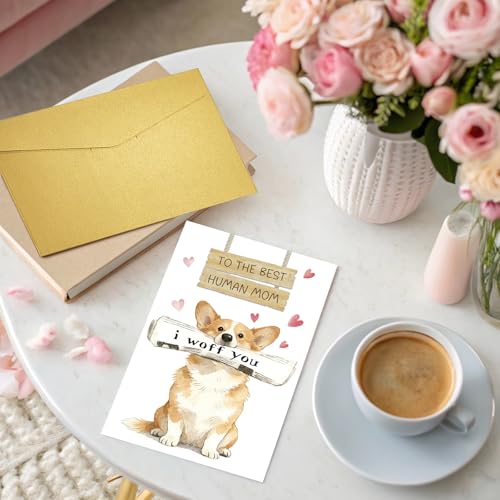 Cute Dog Mother's Day Card - Funny Keepsake for Dog Moms