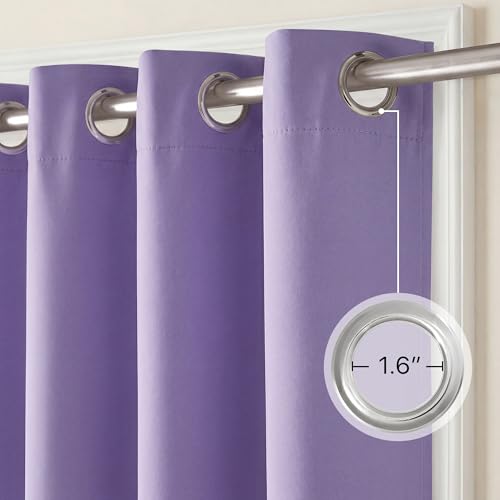 NICETOWN Lavender Purple Blackout Curtains - 42" x 63", Set of 2 Panels