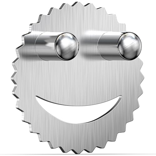 Silver Stainless Steel Smiley Face Sponge Holder with Suction Cup