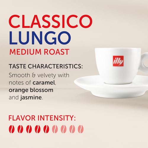 Illy Classico Lungo Medium Roast Coffee Pods - 10 Count for Nespresso
