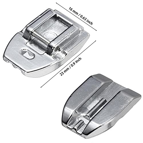 Zipper Foot Set for Sewing Machines - Invisible & Wide Presser Feet